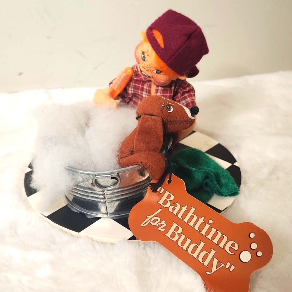 1997 Annalee doll "bathtime for Buddy" collectible edition keepsake
